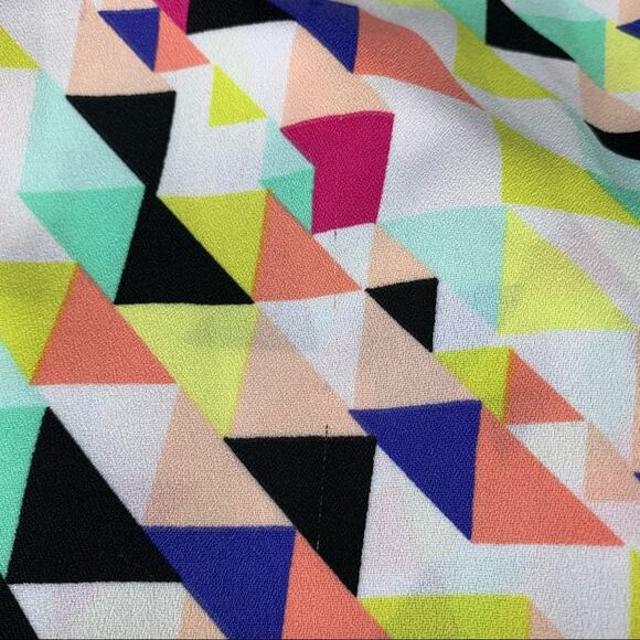 Attention Women Top Slit Sleeve Multicolor Size S Elastic Waist - Picture 9 of 9